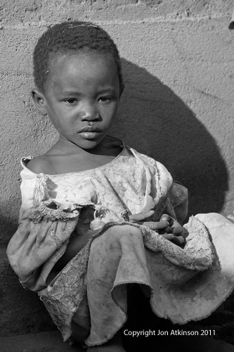 Young girl contemplates life, Tanzania Young girl contemplates life, Tanzania